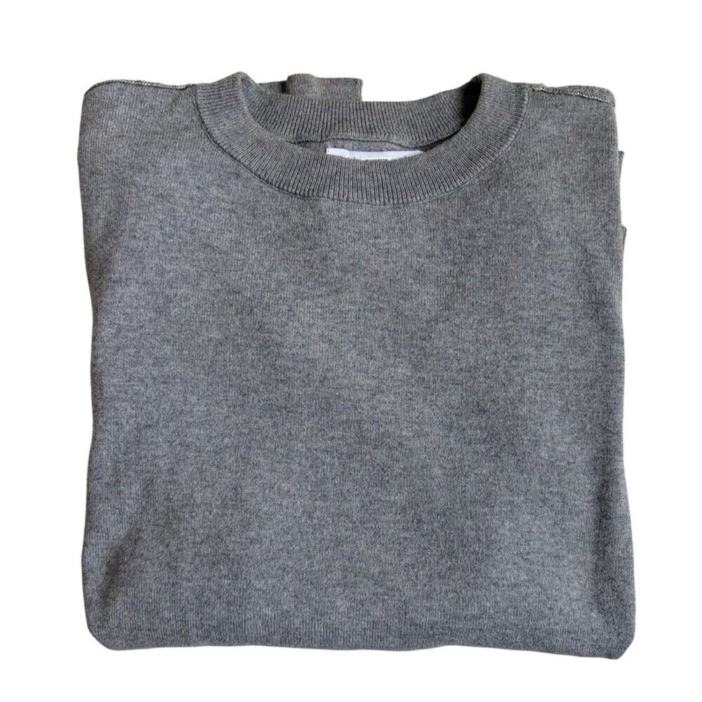 Spiritual Gangster Gray Cashmere Blend Alignment Sweater - Size Small